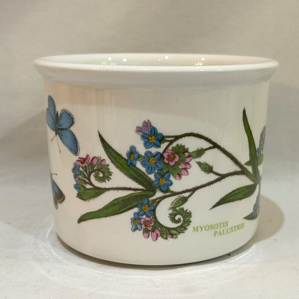 Portmeirion Botanic Garden Ceramic Crock Jar Planter Forget Me Not